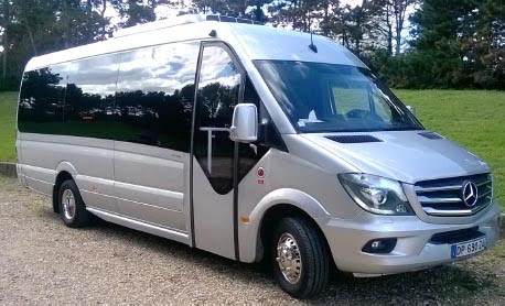 19-seater Mercedes Sprinter minibus available for rent in Marseille