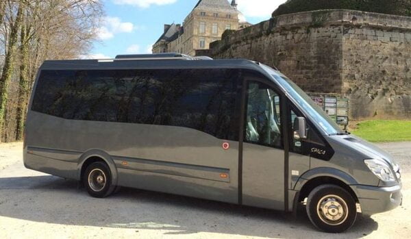 Executive 22-seater minibus with chauffeur service